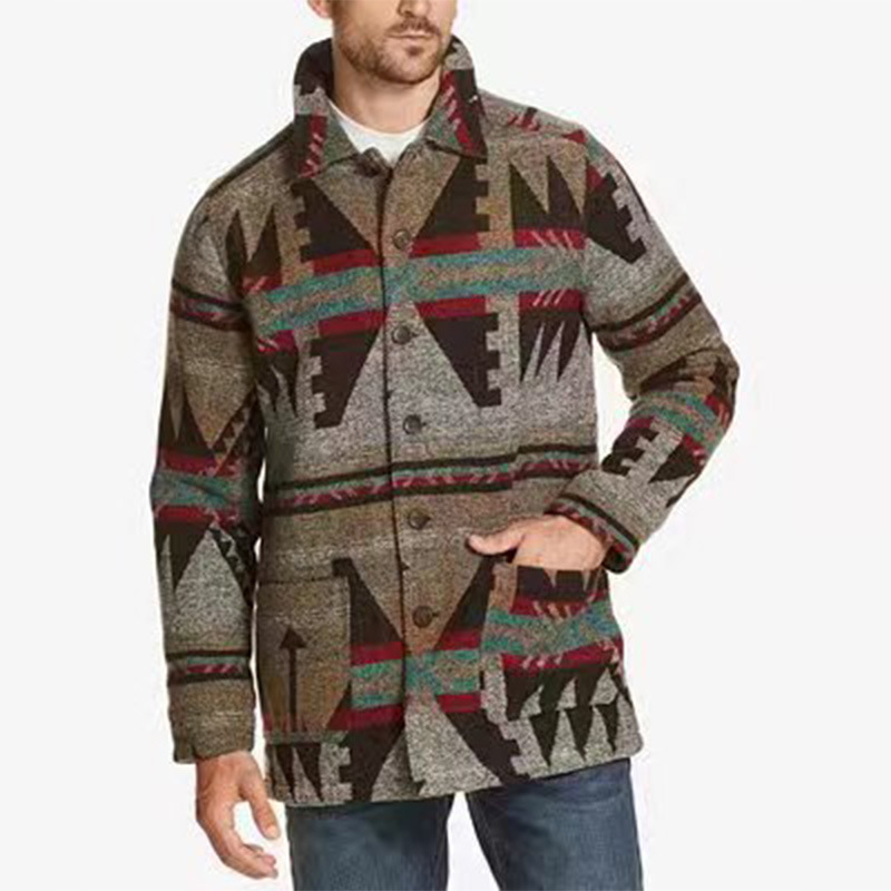 Casual Pocket Printed Long-sle - Street Fashion Men 2025 review and price